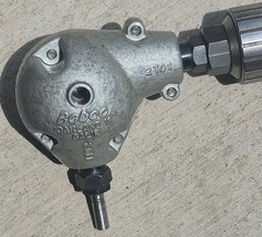 Vintage Babco 2T01 Right Angle Drill Drive Jacobs 7B Chuck w/ Genuine N1 Key USA