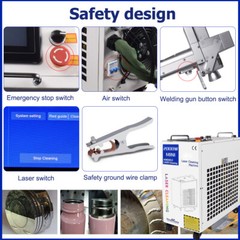1500W Handheld Fiber Laser Cleaning Machine For Cleaning Rust/Oil/Paint Remove