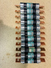 Bussmann Fusetron FRN-R-100 Dual Element Time Delay Fuses. 100 Amp