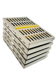10 GERMAN DENTAL SURGICAL AUTOCLAVE STERILIZATION CASSETTE BOX 7.25″LX 5″W X0.75