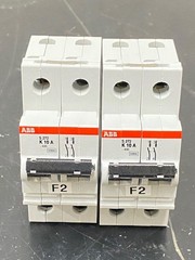 ABB S272 K10A 2 Pole Miniture Circuit Breaker, 277/480 Vac