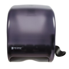 Wall-Mounted Paper Towel Dispenser – Fits All Core Sizes, Lever Action, Black Pe