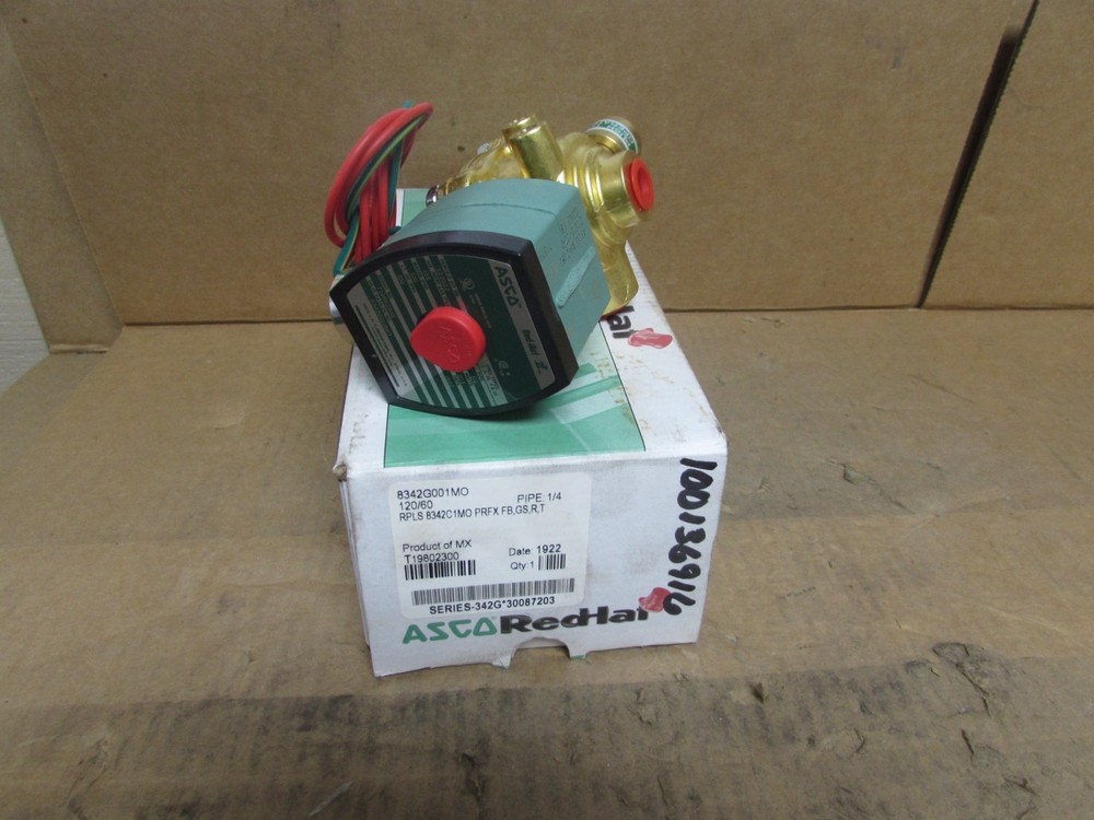 ASCO 8342G001 Solenoid Valve1/4″ SOLENOID VALVE 3-WAY ( NEW SURPLUS/OLD STOCK)