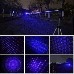 450nm Blue Laser Pointer Pen Visible Beam Light Zoom Focus Lazer New