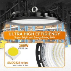 300W UFO Led High Bay Light Commercial Industrial Factory Led Shop Light 90-277V