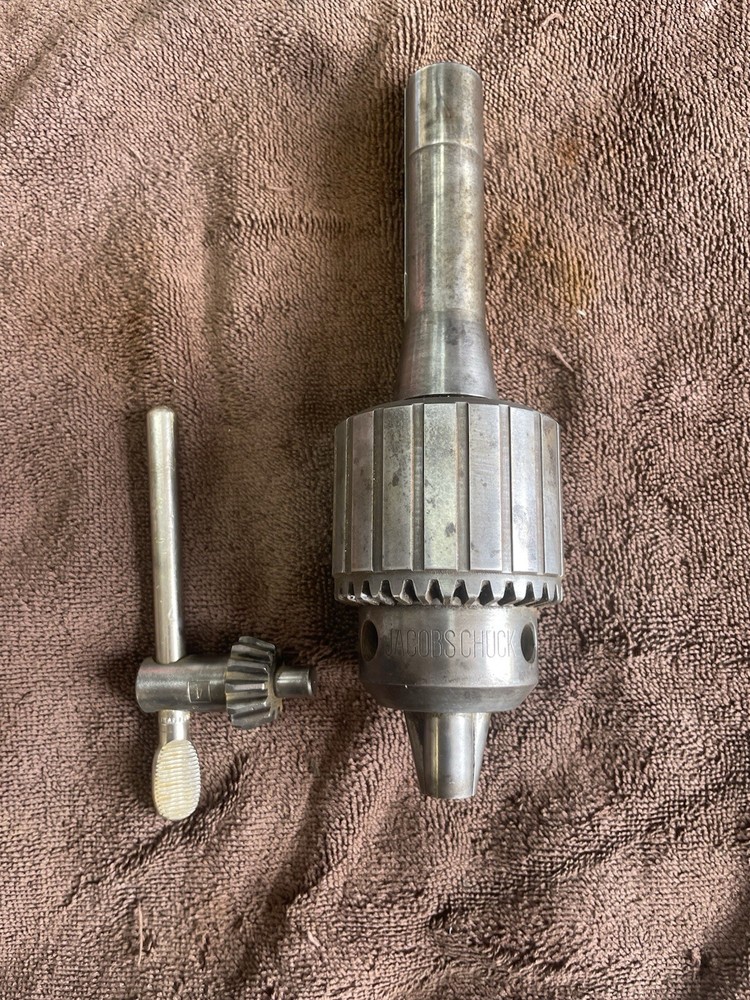 Jacobs USA 36 3/16-3/4″ Drill Chuck R8 Arbor 4 Key Machinist Tool