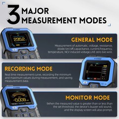FNIRSI DMT-99 Digital Multimeter 9999 Counts TRMS Auto-Range 1000V Rechargeable