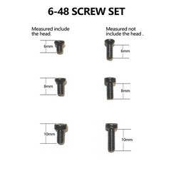 #6-48 Screw Set | 36 Pcs of 6-48 Screws: 6mm, 8mm, 10mm for Precision Tools