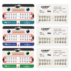 Dental Orthodontic Brackets Metal Braces Mini MBT/Roth Slot.022/018 Hooks 3-4-5