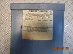SQUARE D 750SV1F .75kVA TRANSFORMER 1PH PRI: 240/480V SEC: 120/240V