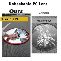 12 Inch Acrylic Convex Mirror -Adjustable Wide Angle View Indoor Security