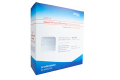 Areza Island Wound Dressing (Bordered Gauze) 6″ x 6″ Sterile (30 Per Box)