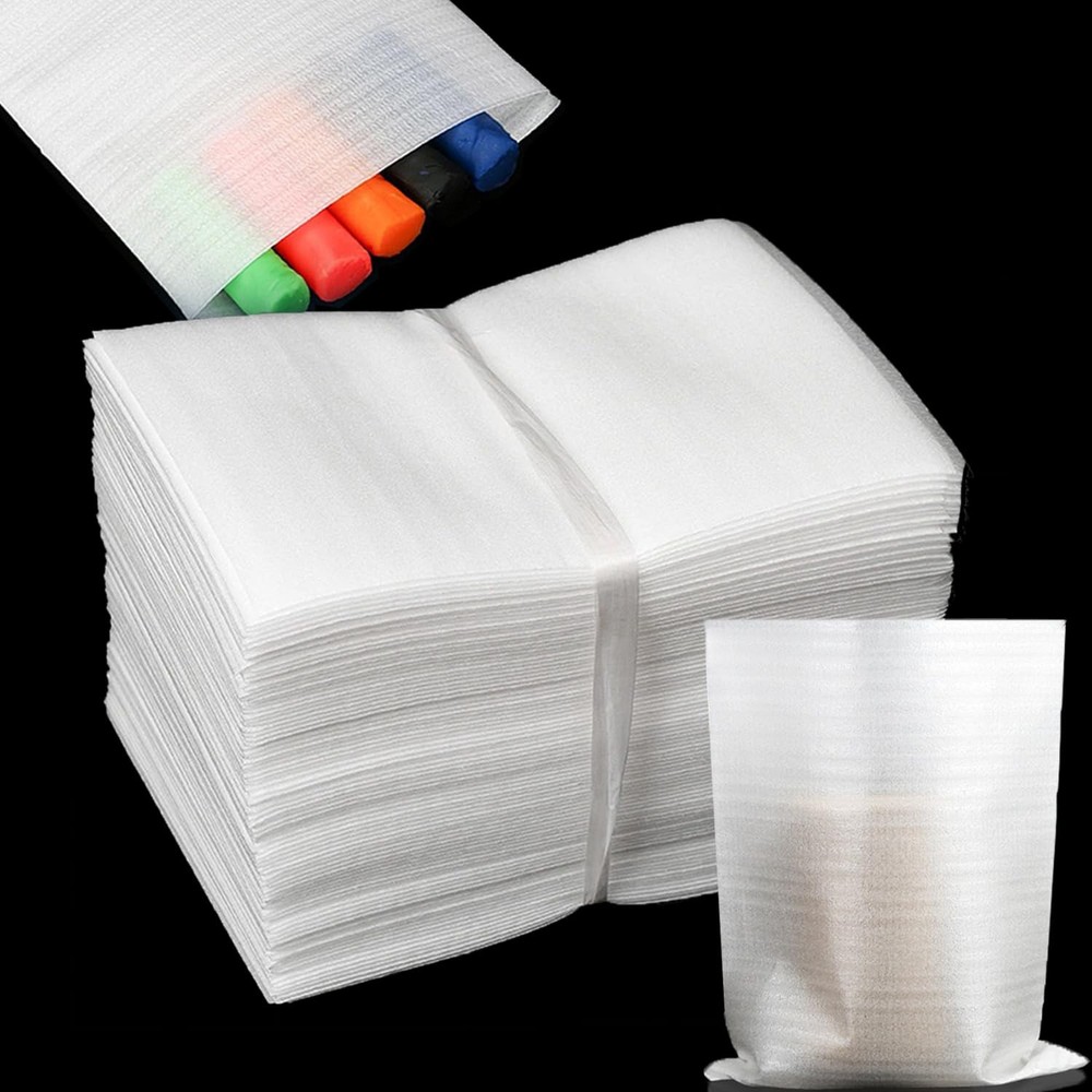 100 Pieces 8×10 inch Cushion Foam Pouches for Packing Dishes Foam Packing Pou…