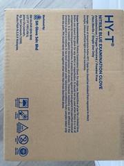 High Quality Nitril Blue Examination Gloves, 1000 gloves per case, sizes S, M, L