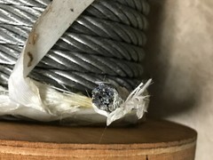 Hy-Weld B3746-21 7 x 19 Galvanized Aircraft Cable Wire Rope 3/8″ – 18 ft