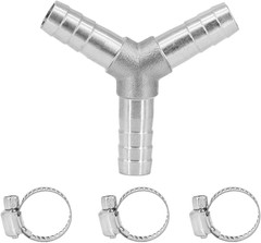 Stainless Steel 5/16″ Hose Barb Wye 3 Way Y Shaped Barbed Union Home Brew Fittin