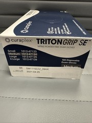 TRITONGRIP SE Gloves, Blue Nitrile, Powder Free Size Medium Case of 1000 Gloves