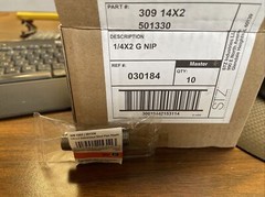 (10 PC CASE) 1/4″X2″ GALVANIZED STEEL PIPE NIPPLE, 309 14X2, 501330, SHIPS FREE