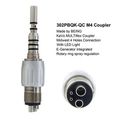 COXO Dental Fiber Optic High Speed Handpiece fit Kavo NSK Sirona Coupler 4 6Hole