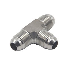 HFS(R) 3/8″ Male JIC 3 Way T Shaped Equal Tee Coupling Stainless Steel 304
