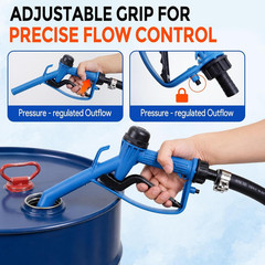 Electric Drum Barrel Pump, 55 Gallon Drum Pump, 110V AC/12V DC, 5 GPM | Telescop