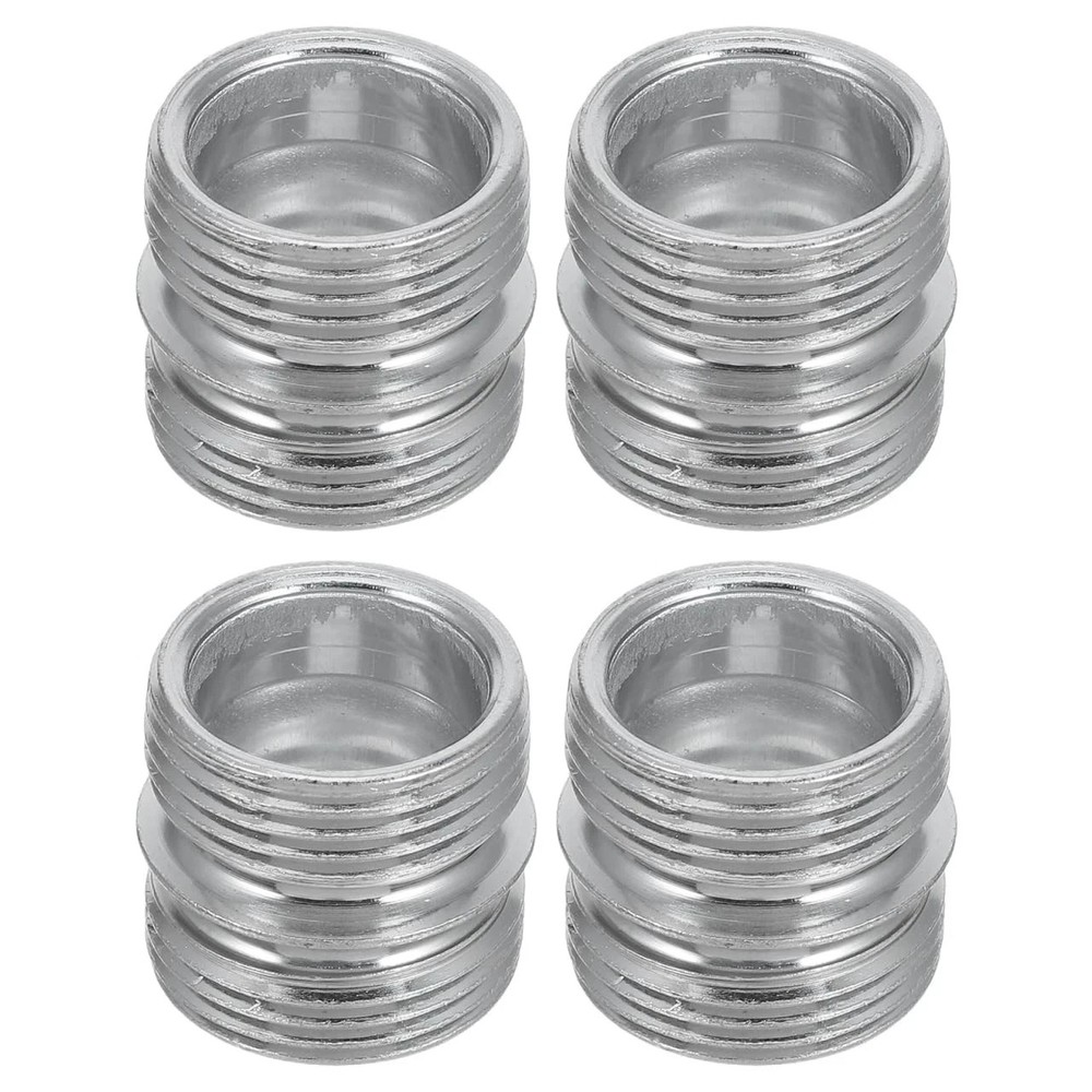 Double Head Wire Rack Shelving Connector Nut 4 PCS 0.87 Inch Threaded Hardware