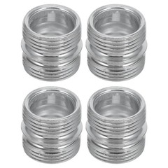 Double Head Wire Rack Shelving Connector Nut 4 PCS 0.87 Inch Threaded Hardware
