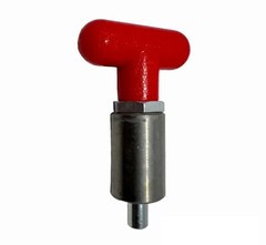 T Handle Spring Loaded Pull Pop Pin 1/2″ Tip With Aluminum Body & Red Handle