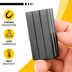 DIYMAG Neodymium Magnets, 12 Pack Strong Magnetic Bar with Double-Sided