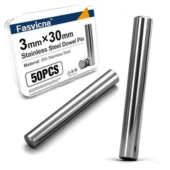 M3 x 30mm Stainless Steel Dowel Pins 50PCS Precision Alignment Pins 3mm