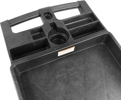 Heavy Duty 2‑Shelf Service Cart 500 Lb Capacity Polypropylene Utility Cart with