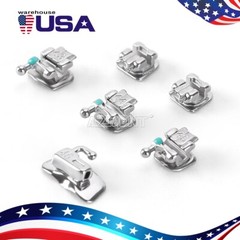 AZDENT Dental Ortho Self-Ligating Metal Bracket Braces MINI Roth 0.022 Hooks 345