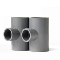 Reducing Tee Connector PVC Water Supply Pipe Fittings White/Blue/Gray All Size