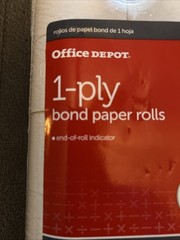 Office Depot 1-Ply Bond Paper Rolls Cash Register 1.75″ x 128′ White 10Pack