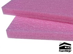 Anti-Static Polyethylene Foam Sheet – 1″ x 12″ x 12″ – 2 Pk Pink Density 1.7 pcf