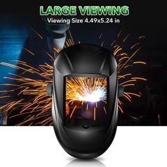 TRQWH Large View Laser Safety Mask for Welding & Cutting, OD8+ Protection