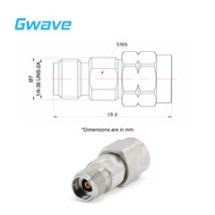 2.92mm Female to 2.4mm Male Adapter, DC – 40GHz