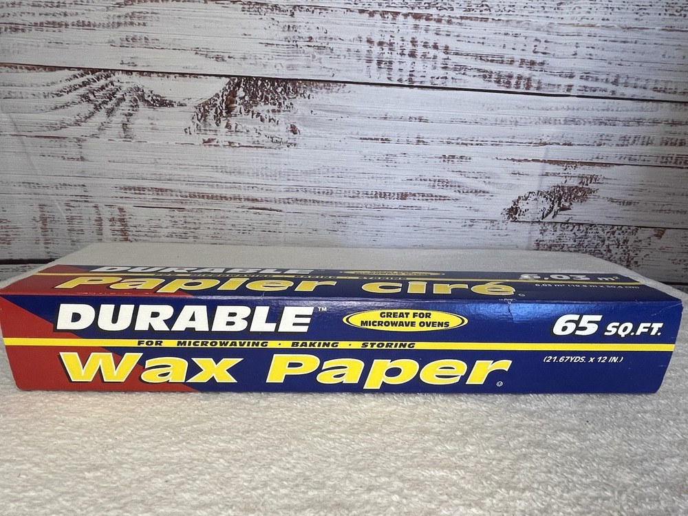 Durable Packaging International Wax Paper 50 Sq Ft Sealed Vintage Prop