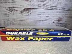 Durable Packaging International Wax Paper 50 Sq Ft Sealed Vintage Prop