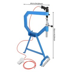 Industrial Pneumatic Planishing Hammer with Stand, Pedal & 1-3″ Anvils