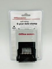Office Depot Brand Self-Inking 6-Year Date Stamp **Out of Date**