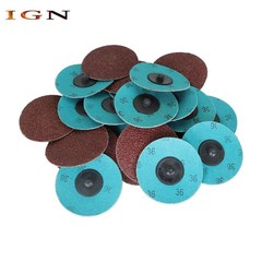 25× 3 inch 36 Grit Aluminum Oxide Roll Lock Die Grinder Sanding Grinding Disc US