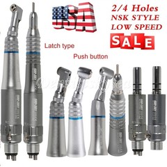 Dental Low Slow Handpiece Contra Angle Straight E-Type Air Motor 2/4 H