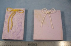 2 Handmade Natural Paper Blank Book-Journal-Diary-Notepad-Dream Book-Memo NOS