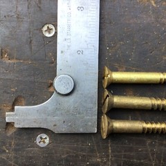 4 Pounds Brass Large Counter Song Brass Screws # 14+ ?