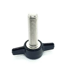 M8 x 1.25 Thumb Screw T Bolts Black Butterfly Tee Wing Knob Plastic Cap 8mm
