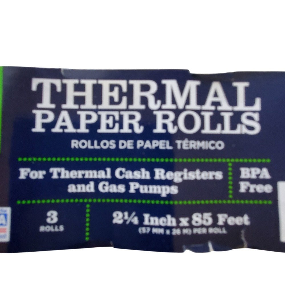 Pen+Gear Thermal Paper Rolls 2 1/4 Inch x 85 Feet BPA Free 3 Pack White