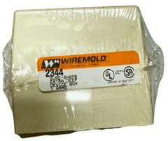 Wiremold 2344 Ivory 1-Gang Sure-Snap Extra Deep Device Box *Free Shipping*