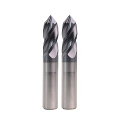 2PCS 1/2″ 4 FLUTE 90 DEGREE CARBIDE DRILL MILL – AlTiN COATED
