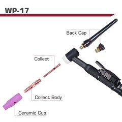 ARCCAPTAIN High Frequency Air Cooled TIG200 DC TIG Torch 13-FT 150 Amps Gun